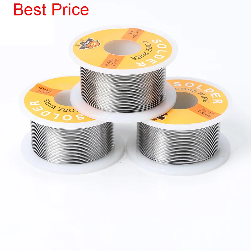 

100Pcs/lot Solder Wire 0.5/0.6/0.8/1.0/1.5mm Rosin Wire Solder FLUX 2.0% 45FT Tin Wire Melt Rosin Core Soldering Wire Roll