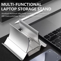 pc stand desktop laptop tablet gravity storage rack portable space saving phone bracket vertical laptop stand
