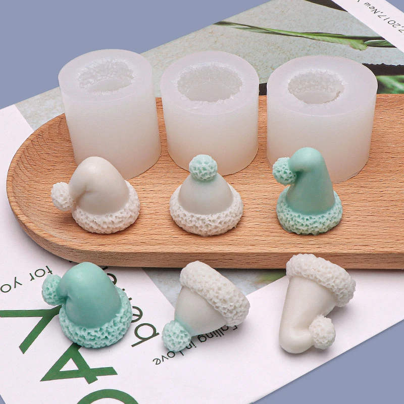 

Рождественская симпатичная силиконовая форма в форме шапки для торта, женская форма для помадки, шоколадного торта, конфет, праздничные принадлежности