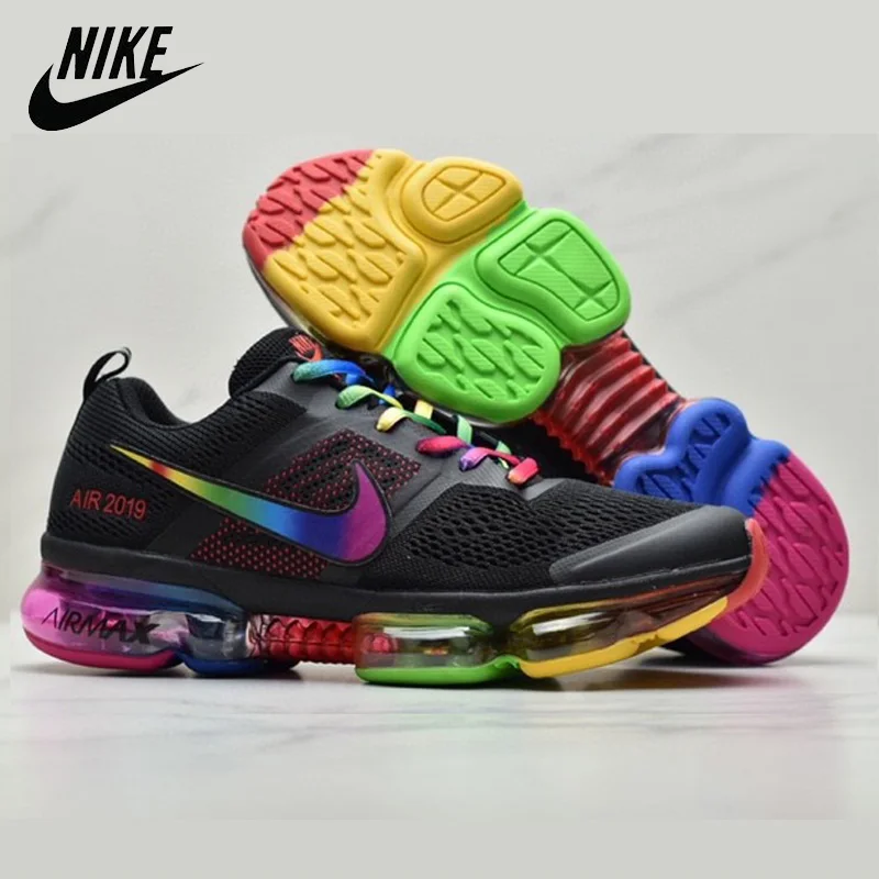 

Новинка, оригинальные мужские кроссовки для бега Nike MAX 2019, спортивные кроссовки Rainbow AIR MAX 2020 с воздушной подушкой, мужские черные кроссовки ...