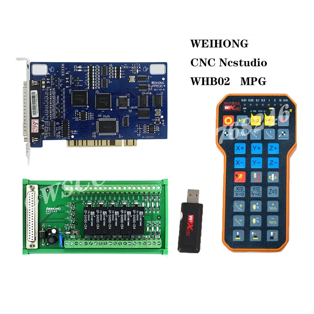 

3-осевая гравировальная машина WEIHONG PM53C + WHB02 карта управления движением вместо контроллера движения mach3 автоматическая настройка инструмента