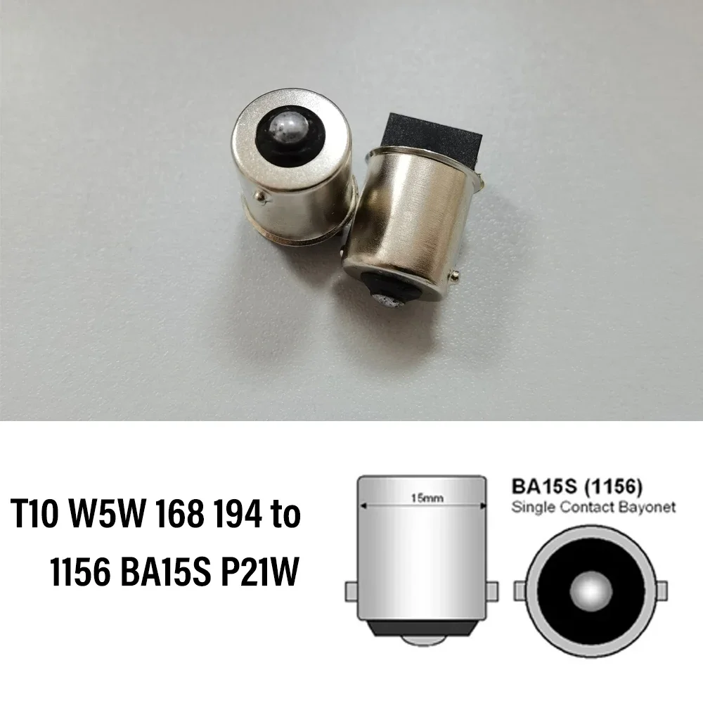 

2 шт. T10 W5W 168 194–1156 BA15S P21W 1156 BAU15S PY21W 1157 BAY15D Светодиодная лампа Базовый преобразователь Адаптер Трансформаторная розетка