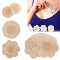 5 pairs total 10 pieces of disposable non woven invisible nipple stickers ladies personal products plum blossom round shape