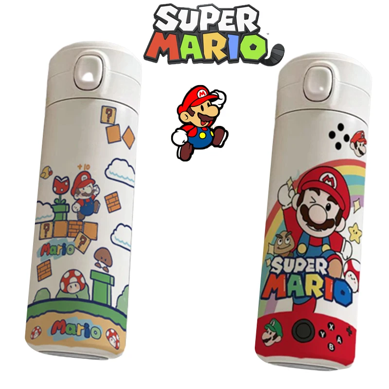420ML New Super Mario Bros Thermos Mug Anime Stainless Steel