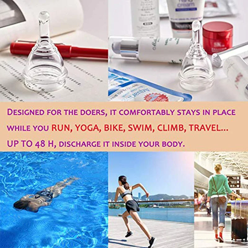 Медицинская силиконовая менструальная чаша с дренажными клапанами