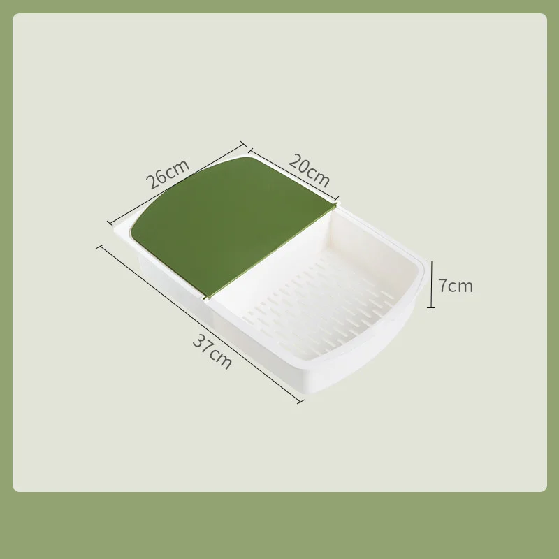 

chopping Three-in-one board kitchen multifunctional chopping board household drain basket chopping board