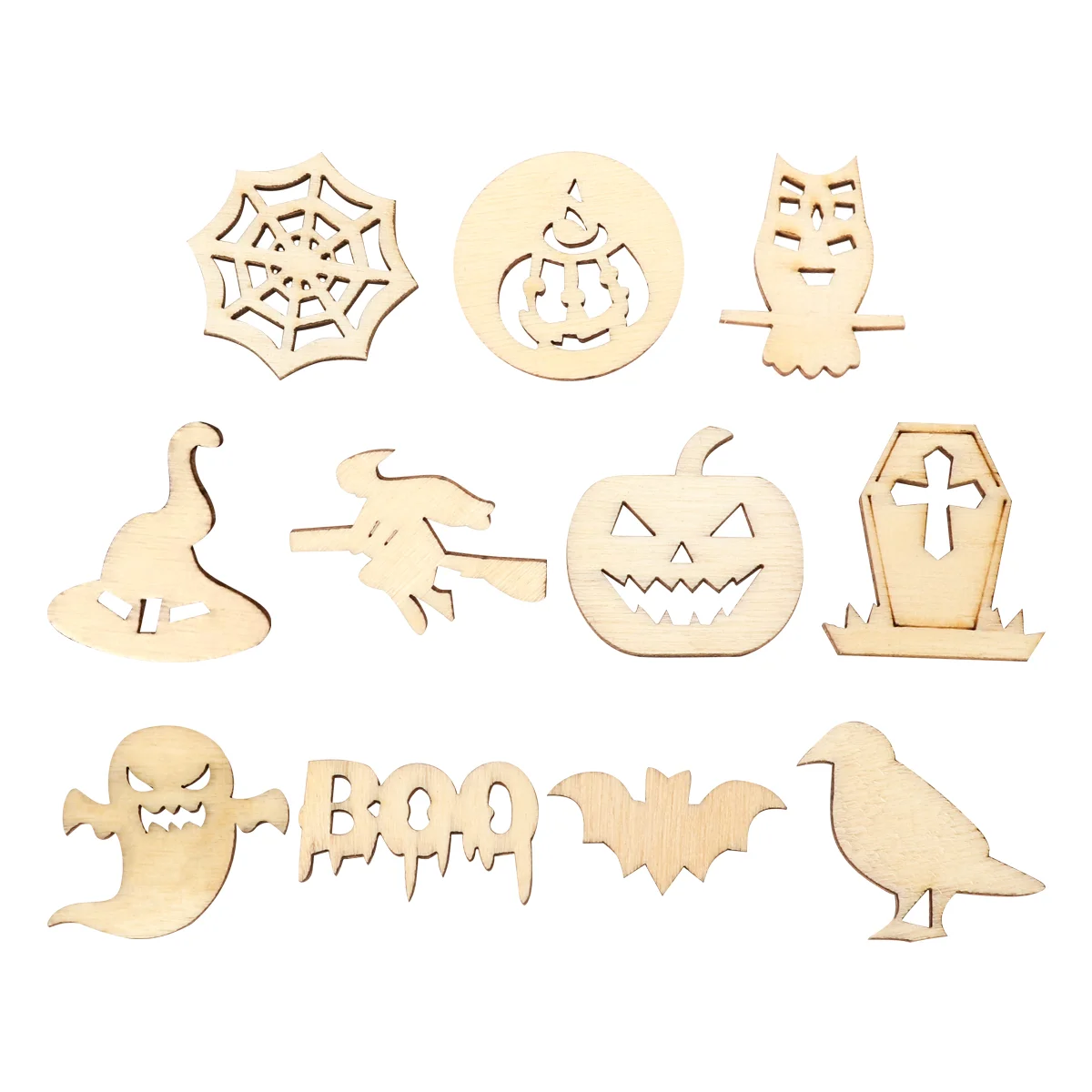 

Wooden Wood Cutouts Tags Ornaments Slices Hanging Unfinished Blank Pumpkin Mini Pendant Pendants Pieces Cutout Scatter Supplies