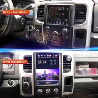 for dodge ram 1500 2500 2008 2009 2019 car radio tesla screen video bluetooth 2 din stereo car multimedia player carplay gps nav