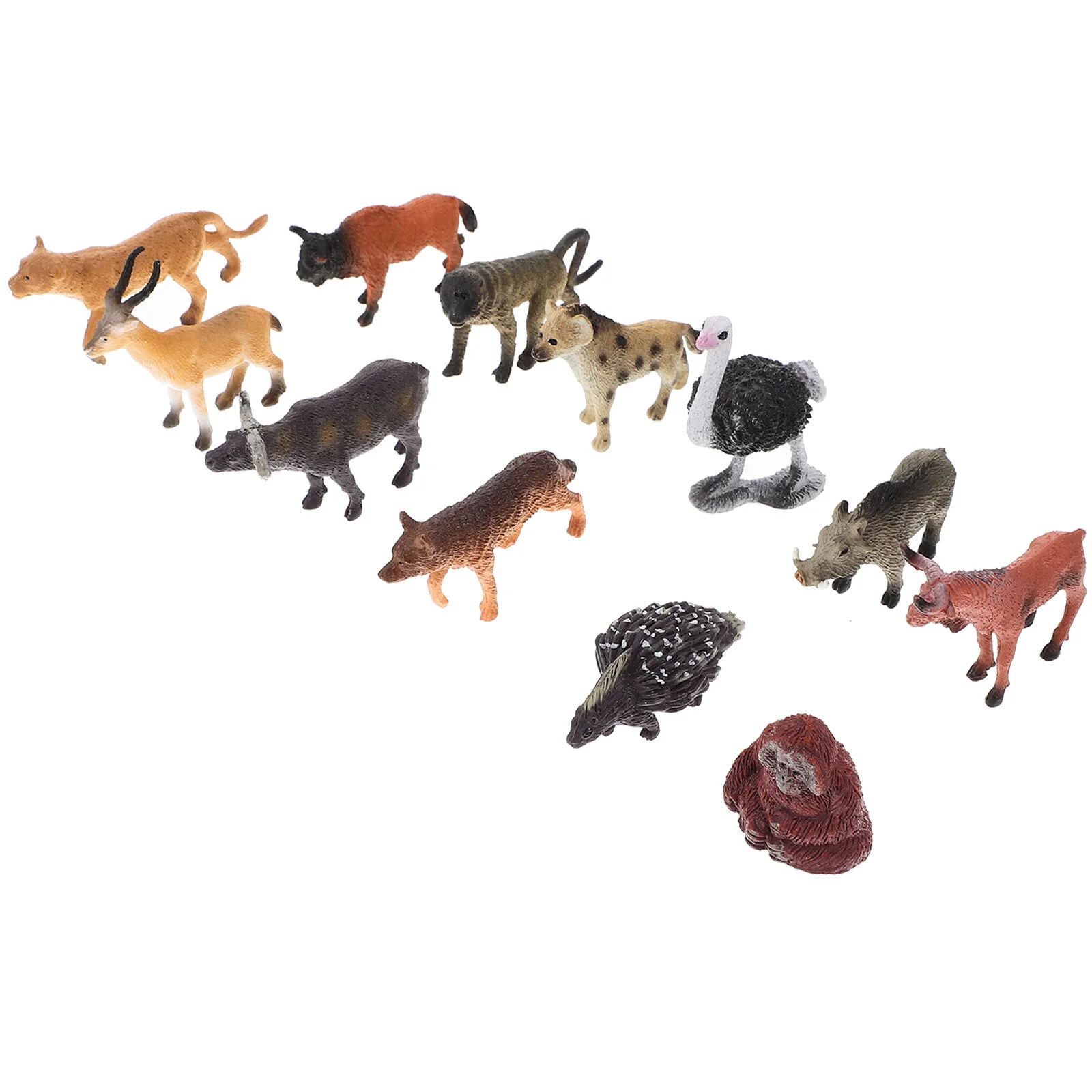 

12 Pcs Accessories Mini Toys For Kids Simulation Animal Model Artificial Home Decor Mini Figurines Plastic Fake Models Child