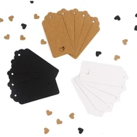 50pcs kraft paper blank tag card paperboard for bracelet earring price hang labels jewelry displays supplies business packaging