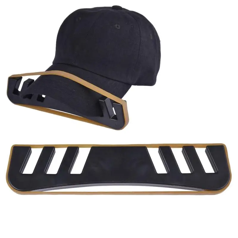 

Fitted Hat Brim Bender Portable Hat Curving Tool PP Hat Curved Shaper with Rubber Strap 3 Bending Levels