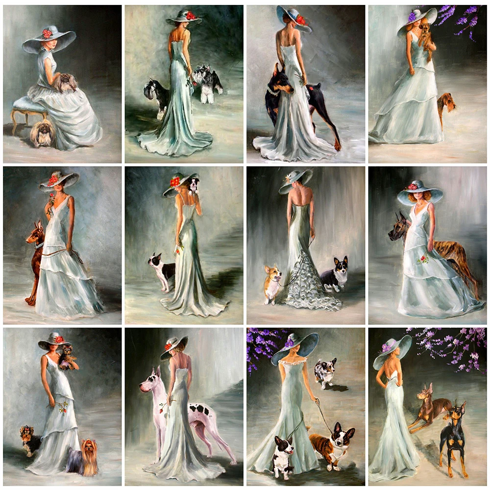 

5D алмазная живопись «сделай сам», серия «красивая девушка», Набор для вышивки крестиком, полная вышивка, мозаичная картина, декор для гостиной, подарок