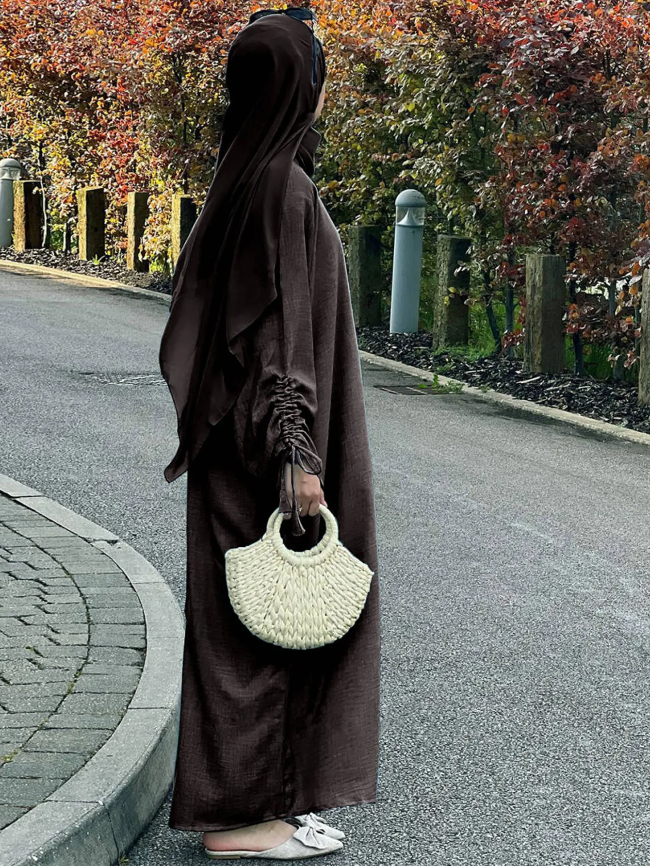 Модное мусульманское платье для Рамадана 2025 года однотонное Абая арабский Дубай