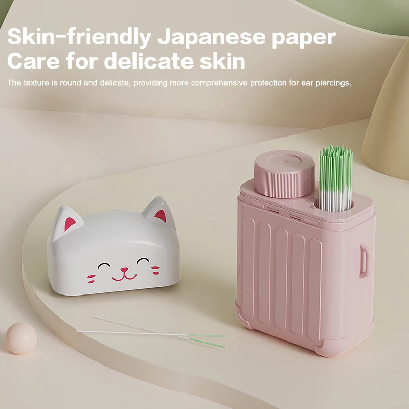 180/240 шт. вкус розы/мяти проколотый раствор для чистки ушей травяной бумажная нить