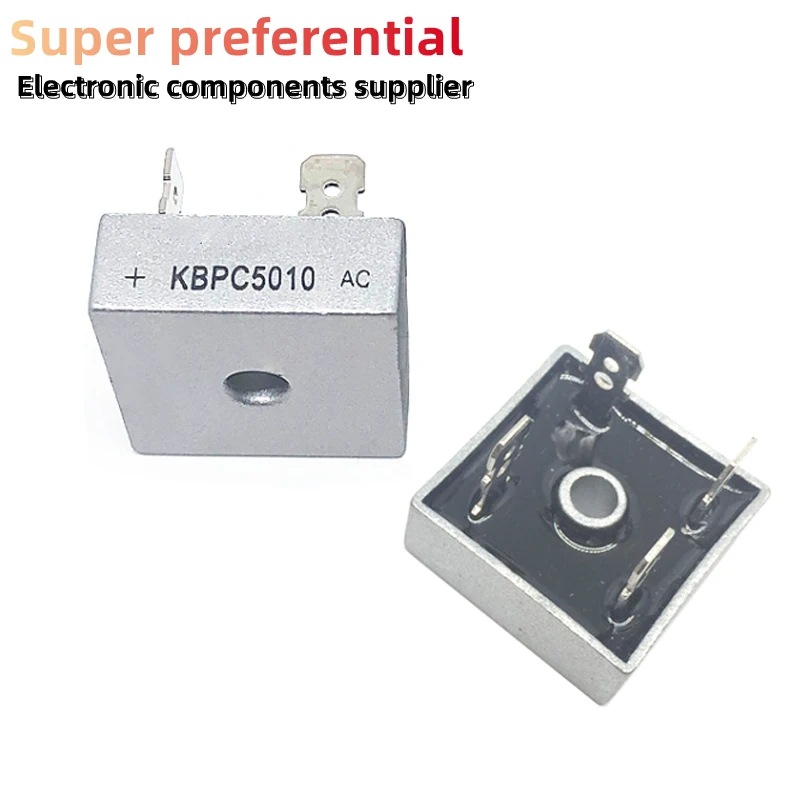 

2PCS/LOT KBPC5010 50A 1000V Diode Bridge Rectifier kbpc5010