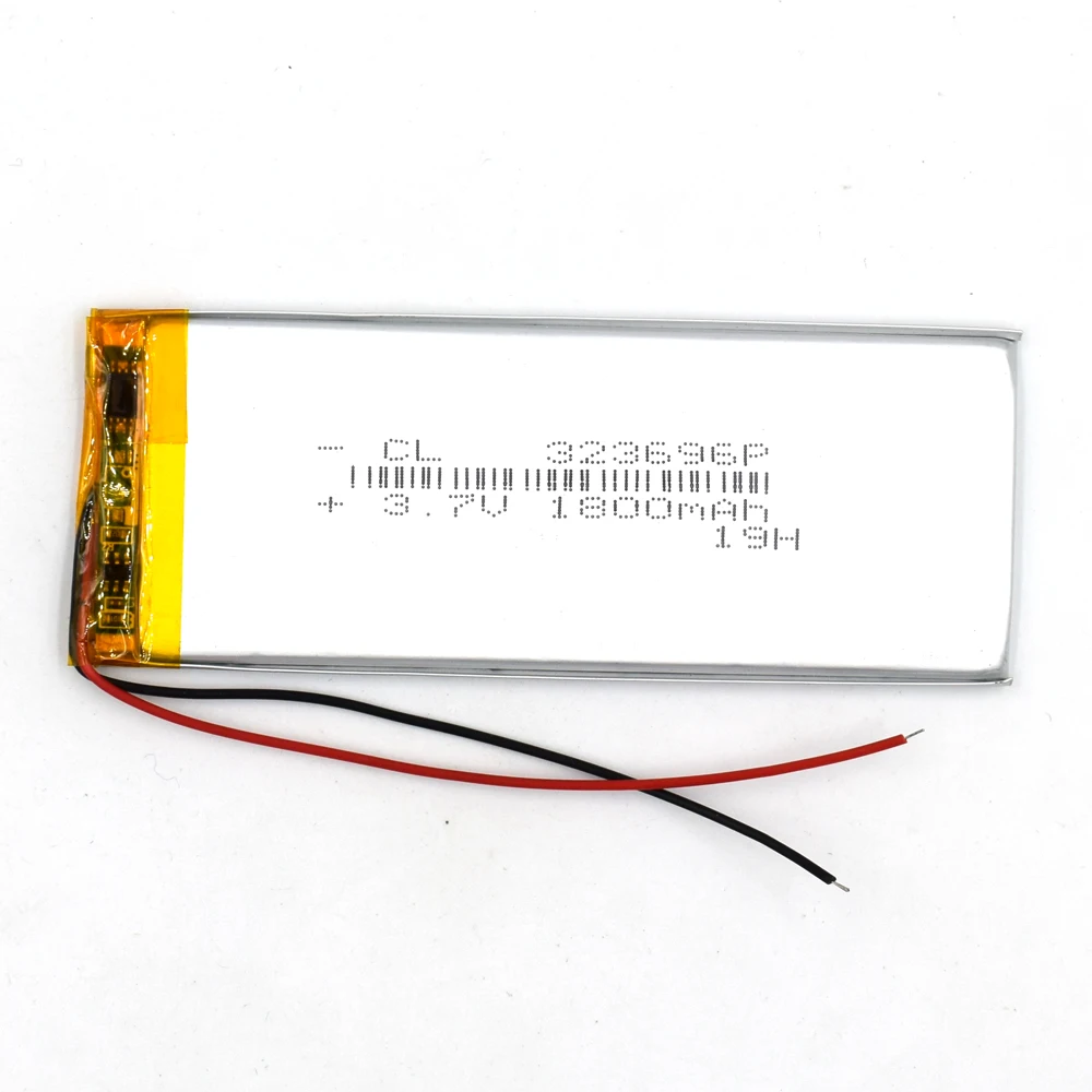 

3.7V 1800mAh 323696 Lithium Rechargeable Lipo Polymer Li-ion Battery Cells Fit 303696 033696 Model Powerbank Battery