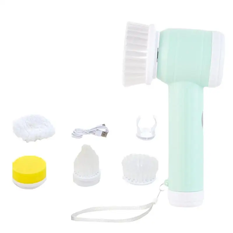 

Electric Cleaning Brush Handheld Spin Scrubber Cleaner Portable Powerful Wireless Kitchen Bathroom Cleaner For Floor Tile Tub