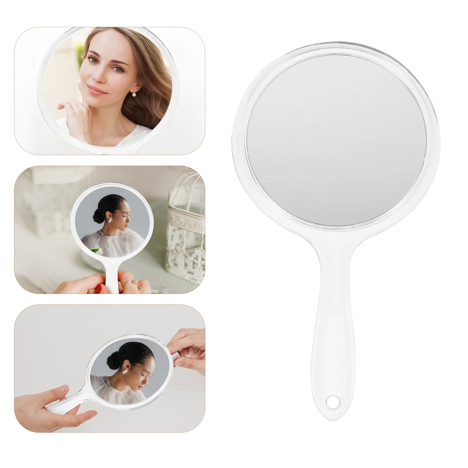 2 шт. двустороннее зеркало для макияжа девочек |