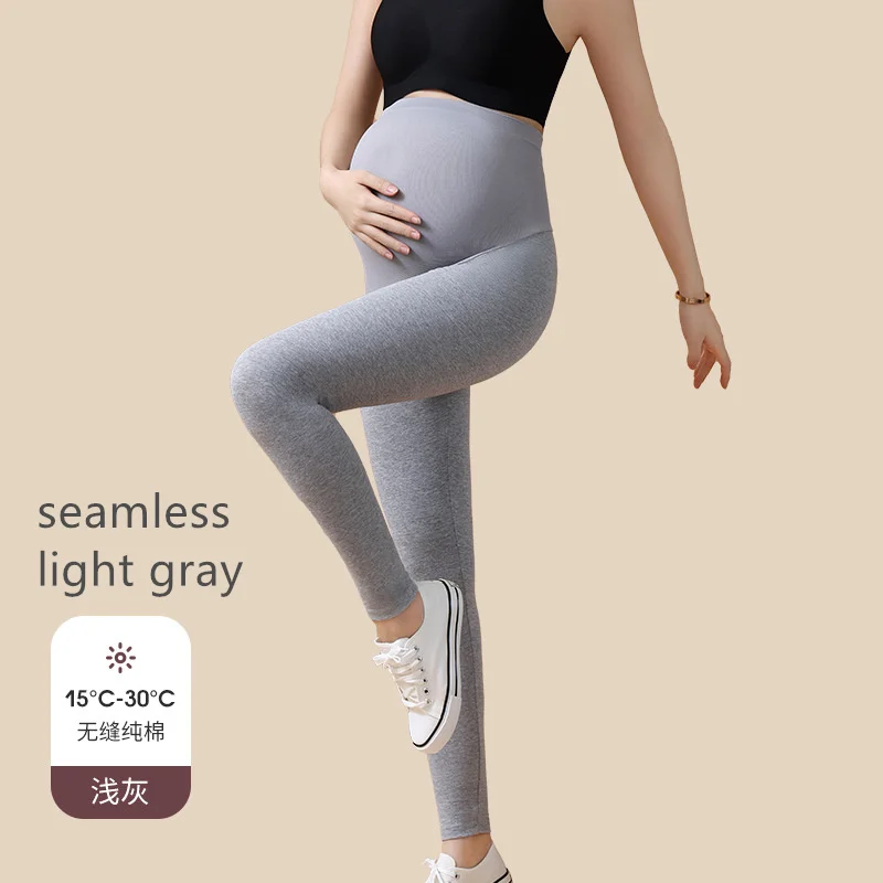 Enlarge Casual Leggings For Pregnant Women Elastic High Waist Stripes Pants Pregnancy Sports Clothes Maternity Fitness Trousers Skinny