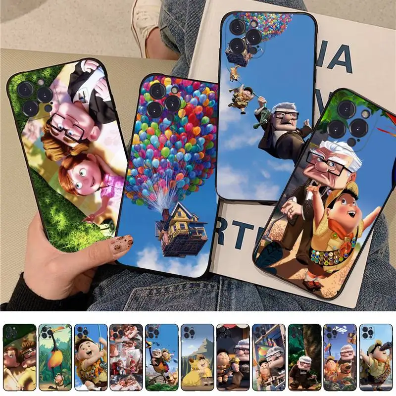 

Disney Up Phone Case For iPhone 14 13 12 Mini 11 Pro XS Max X XR SE 6 7 8 Plus Soft Silicone Cover