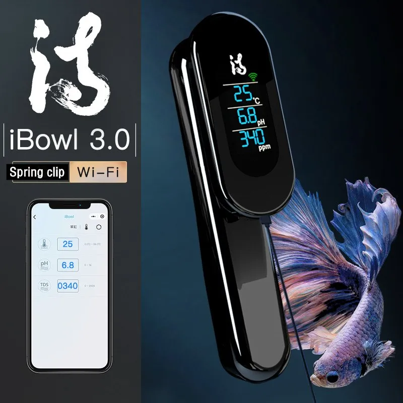 

5 IN 1 Aquarium TDS /PH/ Temperature /Humidity Real-time Digital Meter WIFI Water Quality Monitor Fish Tank Accessories acuarios