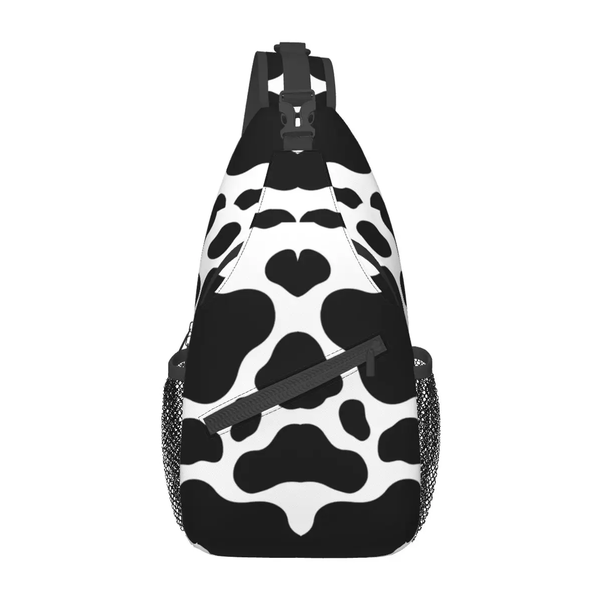 

Milk Cow Pattern Sling Bag Men Backpack Unisex One Shoulder Bag Hiking Travel Backpack Crossbody Shoulder Bag