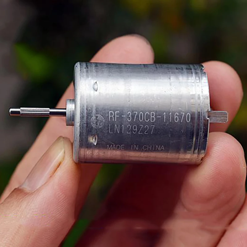 Бесшумный микро двигатель постоянного тока 12-24 В 370 об/мин медленные скоростные