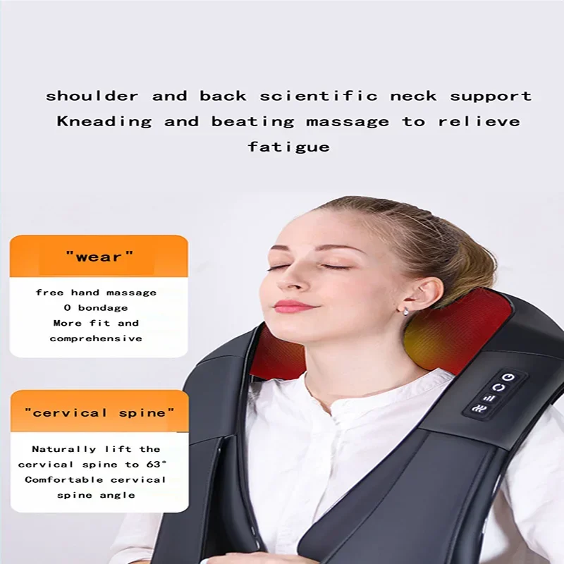 Массажер для шейного отдела позвоночника шеи спины талии плеч разминания шаль