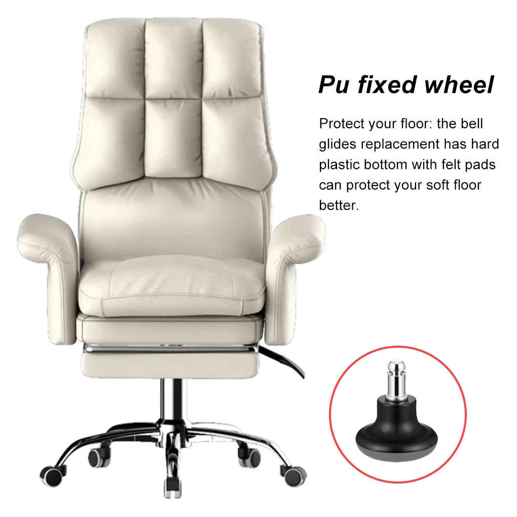 

5X Office Chair Wheel Stopper PU Structural Bear More Weight Fixed Wheel