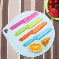 kids knife colorful toddler cooking knives to cut fruits salad cake lettuce safe baking cutting cooking