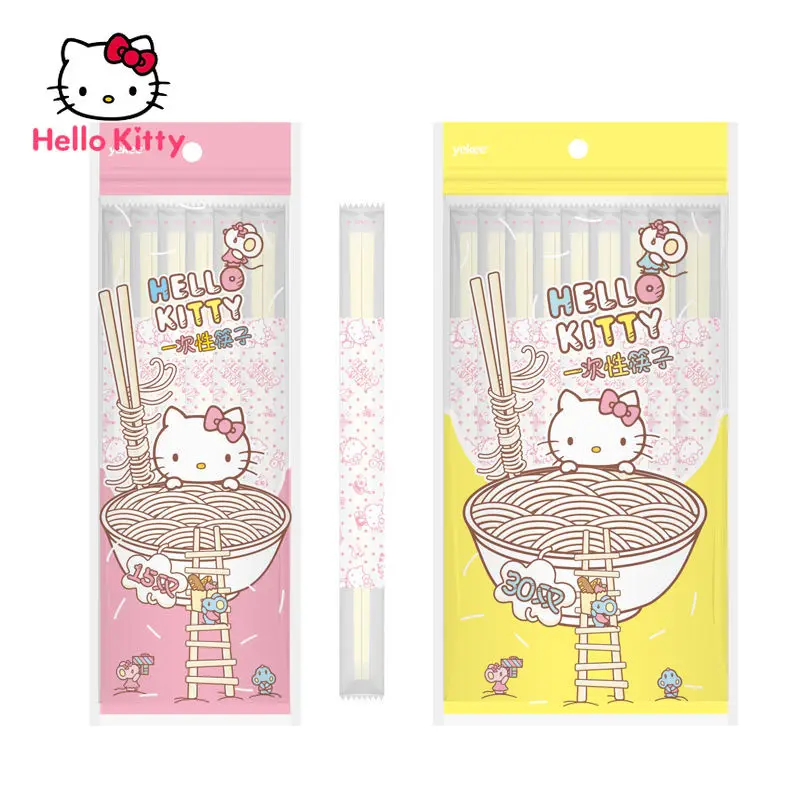 

Одноразовые палочки Hello Kitty в мультяшной упаковке, 15 пар