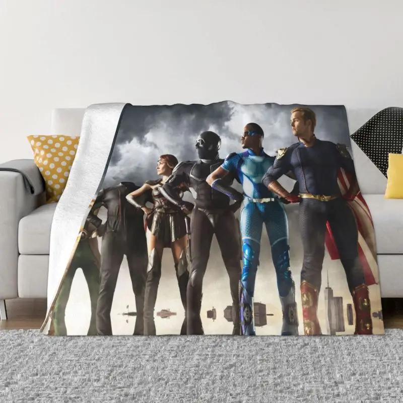

The Boys Superhero TV Show Blanket 3D Print Soft Flannel Fleece Warm Throw Blankets for Travel Bedding Sofa Quilt