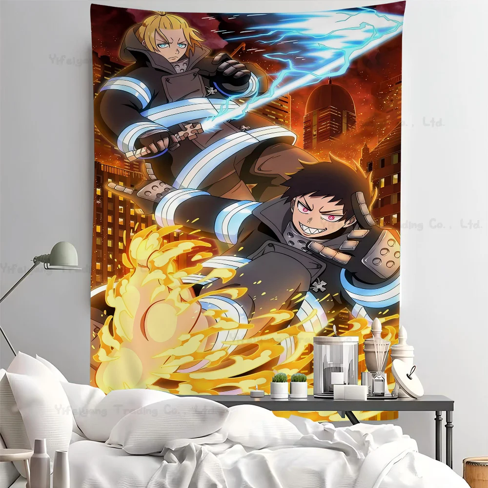 Аниме таблица пожарных сил гобелен украшение дома хиппи богемное гадание