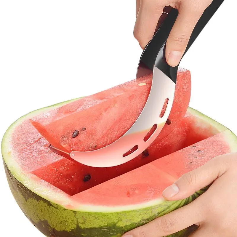 

Fruit Cutting Artifact Fruit Divider Stainless Slicer Tool Digger Kitchen Slicer Watermelon Steel Cutter Watermelon Watermelon