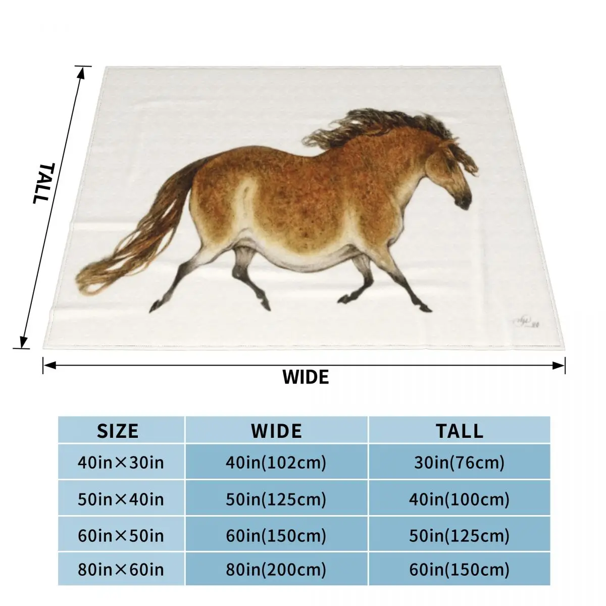 Pudgy Horse Lascaux Tribute 1 одеяло из микрофлиса