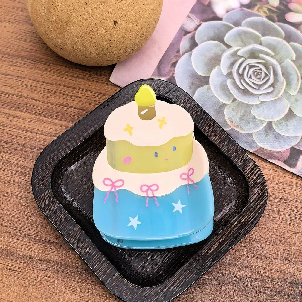 Сладкий торт на день рождения бант захват для волос десертная заколка мультяшный