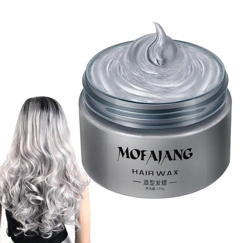 Wax Natural Hair Color Pomades For People Washable Hair Paint Wax For Party Diy Cosplay Club Masquerade