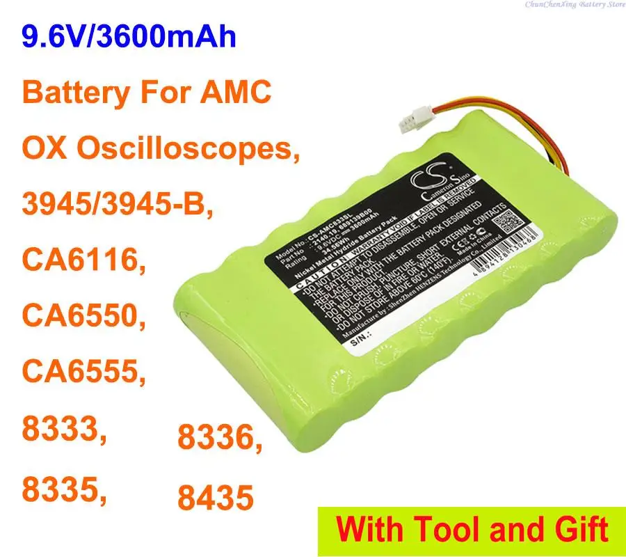 

Аккумулятор Cameron Sino 3600 мА · ч 2140,19, 689139B00 для осциллографов AMC 3945/3945-B, 8333, 8335, 8336,8435,CA6116,CA6550,CA6555,OX