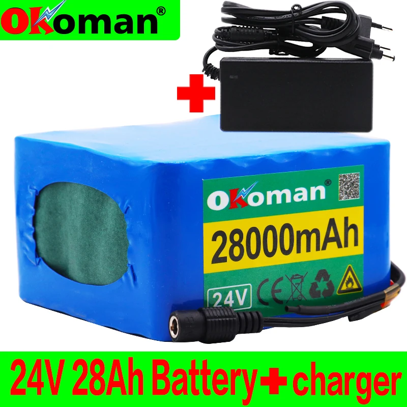 Литий-ионный аккумулятор 6s5p 24 в 28 А · ч 18650 25 2 28000 мА для электрического велосипеда