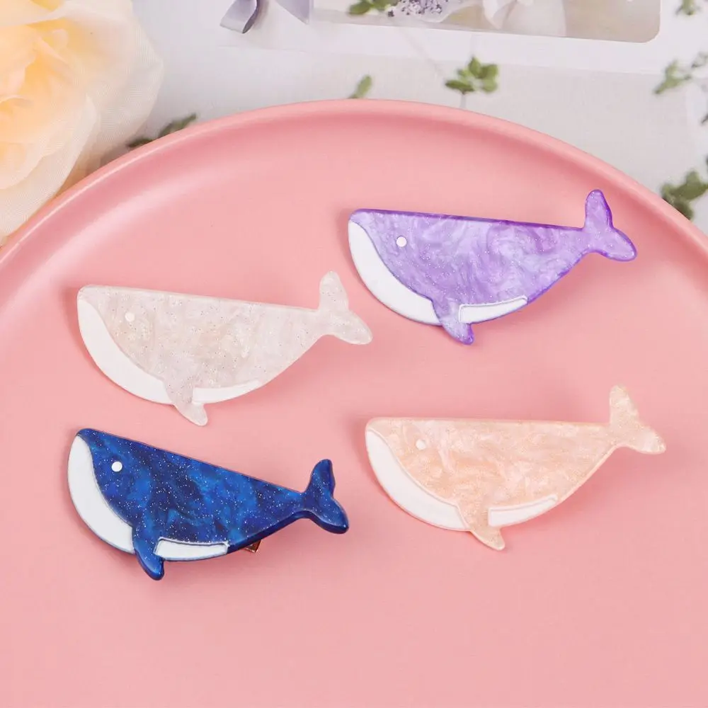 

1PC Lovely Brides Hair clip Accessory Jewelry Jewelry Girl Hairpin Big Whale Hair Clips Headdress Solid Color Retro