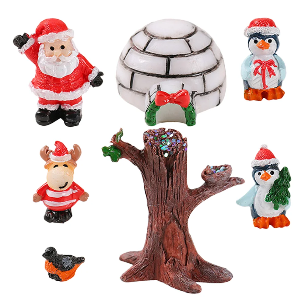 Снежные украшения для ландшафтного дизайна рождественские миниатюры поделок