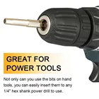 Набор сверл, комплект из 8 насадок с шестигранной головкой, торцевой ключ, отвертка, 14 дюйма, хвостовик, метрический диаметр 50 мм, для электропривода