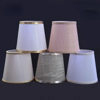 creative american e14 lampshade shell cover pvc flat sticker desk lampshade chandelier wall lamp fabric shade