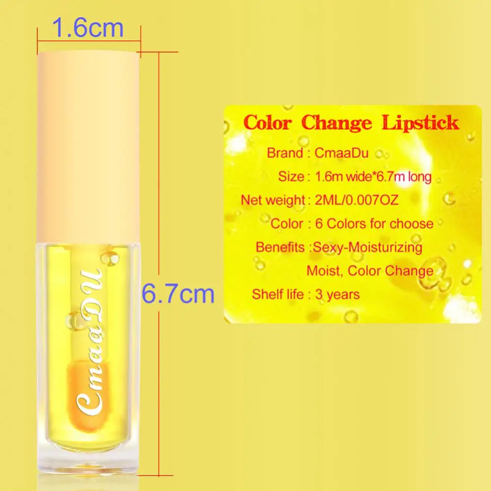 Fruit Flavor Lip GlossTemperature Color Change Lip Glaze Moisturizing Lipstick Lip Gloss Aterproof Anti-sweat Lipstick Makeup images - 6