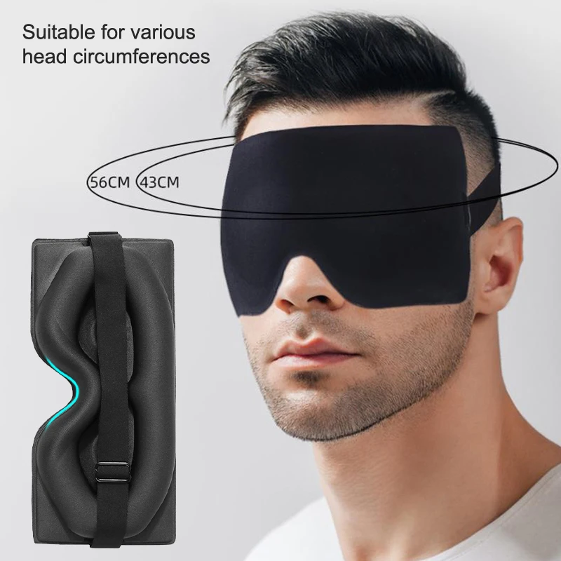 3d маска для сна с блокировкой света глаз мягкая путешествий тени век ночная