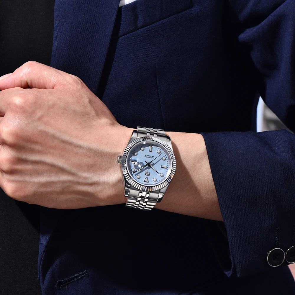 RollsTimi новые мужские автоматические часы 40 мм из нержавеющей стали