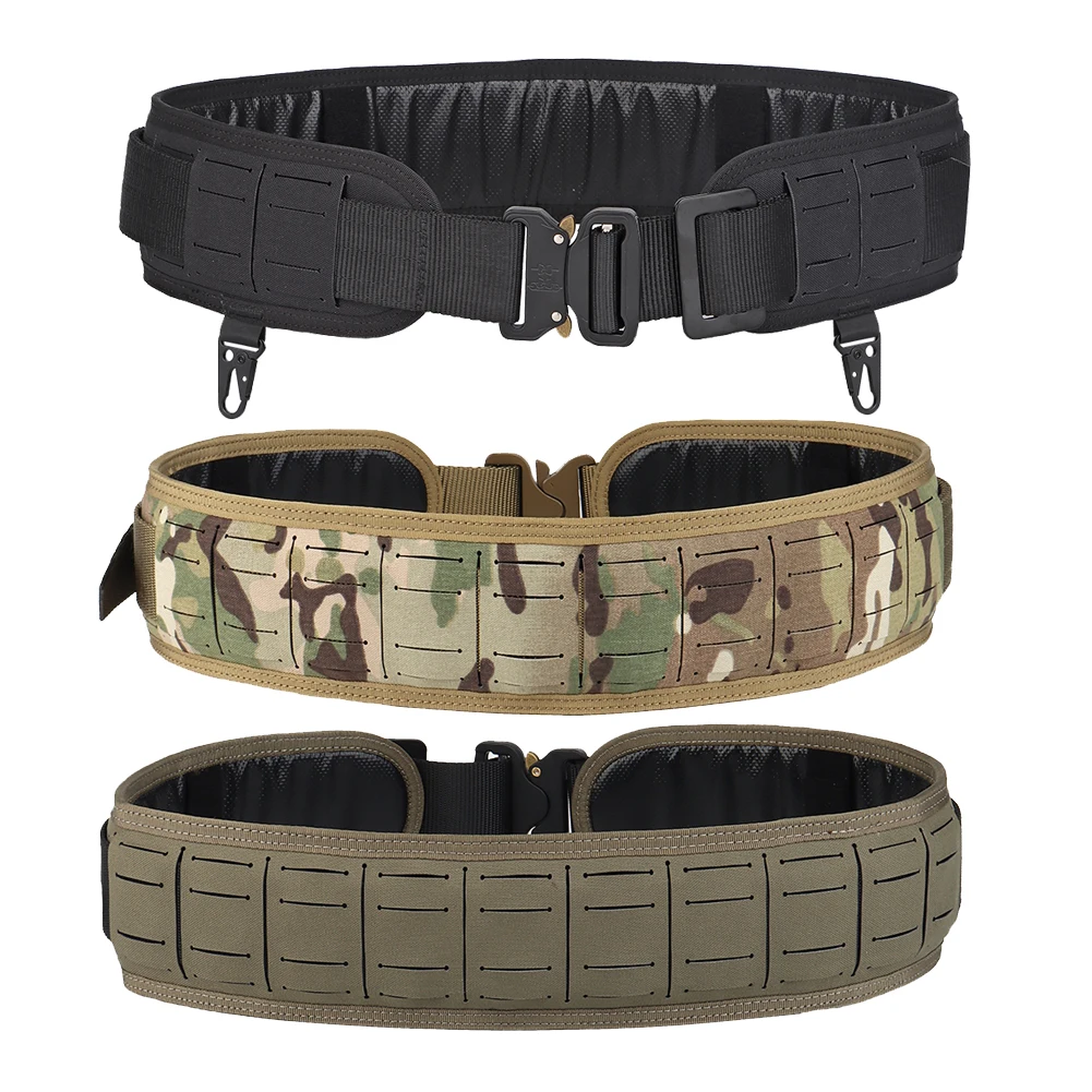 

Tactical Battle Combat Belt Airsoft Molle Belt CS WarGame Belt with Quick Release Buckle Hunting accessories