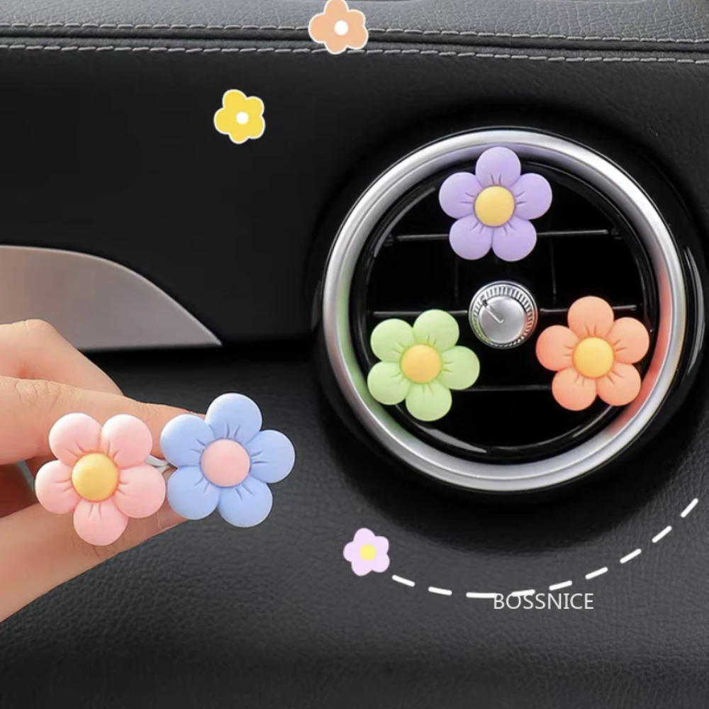 

Five Petal Flower Car Air Vent Clips Air Conditioning Aromatherapy Decor Air Freshener Auto Interior Outlet Vent Perfume Clip