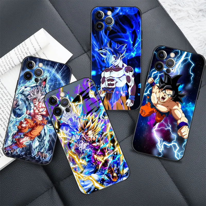 

Phone Case for Apple iPhone 13 11 12 pro XS max XR X 8 7 6 6s plus SE Cover Silicone Funda Dragon Ball DBZ Goku Fight