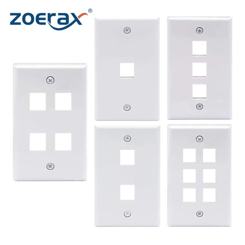 ZoeRax Низкопрофильная настенная панель Ethernet 1 шт.